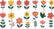 © silveya - Seamless floral pattern featuring a vector illustration of a pink tulip blossom garden set against a decorative nature background for spring card designs