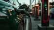 © Larisa AI - An electric vehicle is plugged into a charging station, highlighting the shift towards sustainable energy solutions and the innovative future of transportation technology for modern living.