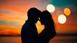 © dkhalid30 - Romantic couple sharing tender moment at sunset