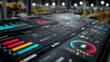 © Seerat - Smart production analytics visualization showing manufacturing performance insights industrial technology background