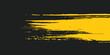 © Irfan - Yellow grunge brush streaks painting on black background vcetor ilustration