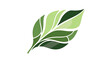 © amin - Modern abstract green leaf icon design representing environmental sustainability and organic growth concept for wellness branding