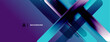 © antishock - Abstract geometric design. Gradient purple, blue hues create dynamic layered effect. Modern, sleek visual presentation.