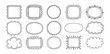 © FARJANAAKTER - Set of fifteen hand drawn frames with various shapes and decorative borders