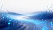 © joe - Abstract Blue Background Depicting Speed of Light and Digital Data Flow, Futuristic Technology Concept with Fiber Optic Cables on White Background, Blurred Lines Road Metaphor Fast Internet Connection