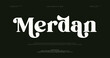 © Font - Introducing Merdan Font Style Logo Design