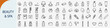 © rayzign - Beauty and spa line icons set, outline symbols for cosmetics skincare wellness aromatherapy hair salon and luxury relaxation treatment vector illustration