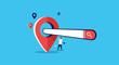 © Rubina - Local SEO and location-based search concept with a man holding a search bar that goes through a large map pin.