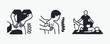 © thetwelvesense - Chiropractic Adjustment, Massage Therapy, and Physical Rehabilitation Icon Set.