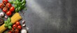 © MDzARTPRO - Preparing fresh italian pasta with ingredients like tomatoes and basil on rustic stone surface cooking scene culinary art aesthetic viewpoint