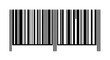 © Arwa Designs - Black and white barcode pattern with whisker-like lines