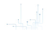 © Ferdousi - Abstract futuristic technology background. Technology background with crossed lines and dots.