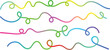 © Ahsan - A collection of colorful wavy lines arranged in rows across a plain white background