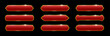 © dlyastokiv - Luxury frames with gold borders and red base, banners set in Arabic style