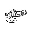 © Susana - Stylized Shrimp Illustration for Seafood and Marine Life Design