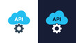 © Ryan - Api cloud icon set - Blue icon set - Modern style icon - Vector icon set - Glyph and solid icon set - Icon vector - Flat Design Icon - Stock illustration