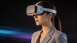 © lian - Woman wearing virtual reality headset