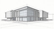 © Karl - Modern Architectural Sketch of a Glass Building Facade