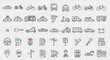 © Sri - Collection of Hand Drawn Vehicle Icons and Symbols.