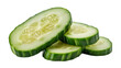© Rifat - Sliced cucumbers on a white background vegetable green isolated on a transparent background