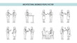 © Saharia - Architectural business people in various professional settings and actions