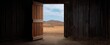 © ckybe - rustic barn door ajar sparking allure for adventure beyond the threshold