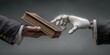 © Montri - Human Hand and Robotic Hand Exchanging an Old Book in a Modern Setting
