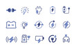© workflowRomana  - Set of blue business and finance icons