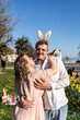 © ADDICTIVE STOCK - Couple celebrating Easter in springtime joy