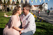 © ADDICTIVE STOCK - Family celebrating Easter outdoors in spring