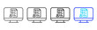 © leaf icon studio - digital form Icon Set Collection Creative Outline Style for Business Audit Process with Multiple Thickness Variations Suitable for UI Branding Project