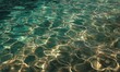 © TheoTheWizard - Flat texture of refracted light waves pattern in shallow clear water, seamless organic movement
