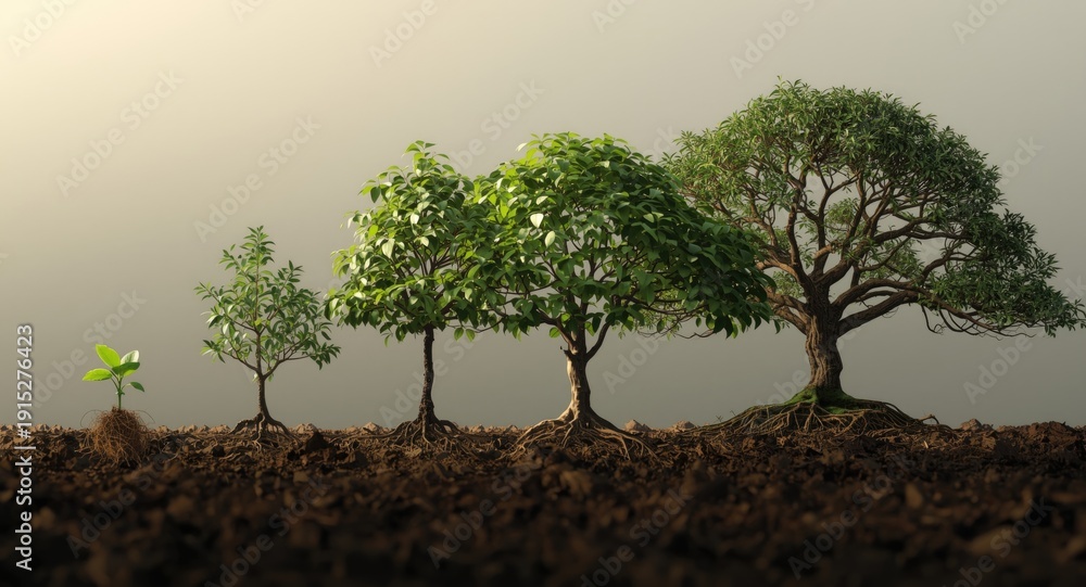 Understanding tree metabolism from germination through life cycle Stock ...