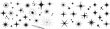 © Rehana - A collection of various star and sparkle shapes on a white background vector silhouette