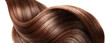 © Yeti Studio - Healthy flowing brown hair isolated on transparent cutout background