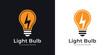 © Alyn - Light bulb logo with lightning bolt icon
