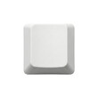 © PNG Lab - White mechanical keyboard keycap isolated. Blank computer button.
