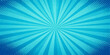 © RazuAhmed - Abstract blue sunburst background with bright radial rays and light burst pattern design
