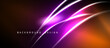 © antishock - Abstract background features vibrant orange, purple glows. Dynamic curves create modern design, suitable for digital projects.