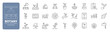 © AssetBud - Botany and plant science web line icon set with gardening research growth and laboratory concepts. Editable stroke
