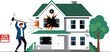 © Muhammad - Man demolishing house with sledgehammer