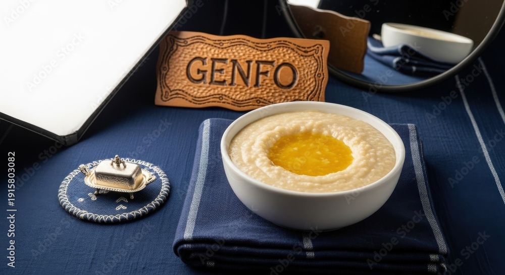 Genfo Image Traditional Ethiopian Genfo Barley Porridge with Niter Kibbeh Spiced ...
