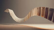 © Strabiliante - Abstract calendar pages floating in dynamic wave formation