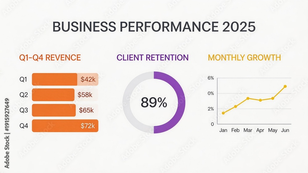 Current Business Performance Graph Business performance chart for 2025 Stock Illustration | Adobe Stock