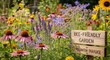 © DSGNCO - Vibrant Bee Friendly Garden with Flowers.