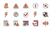 © Samsudin - Warning signs and symbols icons.