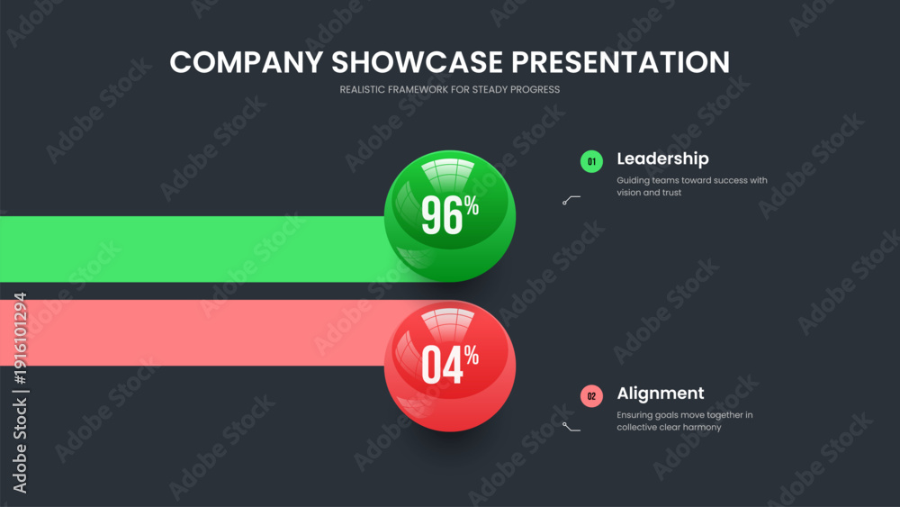 Product Analysis Two Option Chart Frame Layout. Minimal Visualization 2 ...