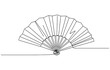 © shrabon2005 - Continuous one line drawing of Hand fan.