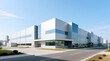 © Zucide - Exterior wide view of modern industrial manufacturing facility with symmetrical architecture under clear sky representing infrastructure expansion and robust Semiconductor Industry Growth
