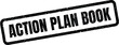 © Mahmud - Grungy rubber stamp with the phrase Action Plan Book for methodical planning and organizational record keeping